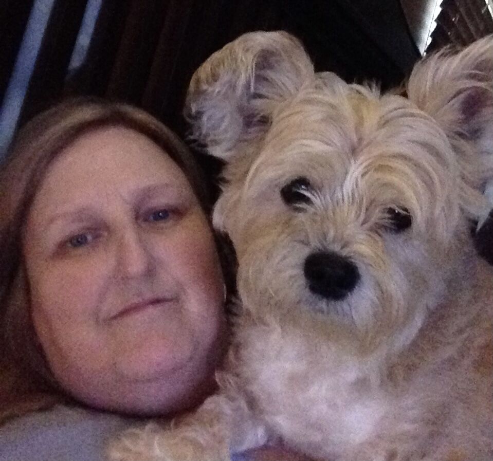 Bedtime snuggles with a furry friend